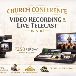 church conference video recording & live telecast